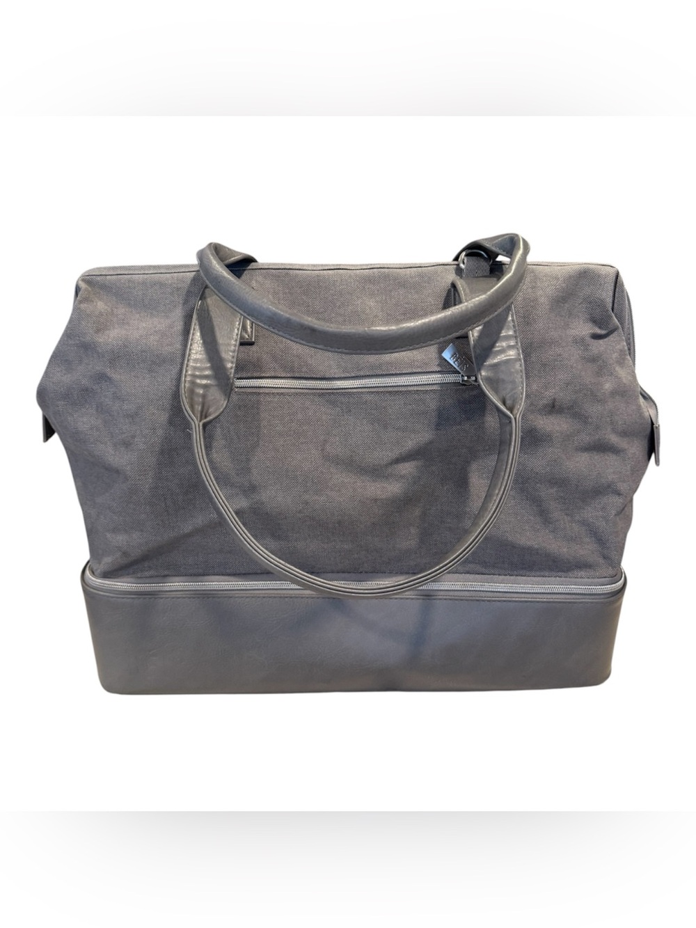 BEIS Classic Gray Weekender Tote Bag